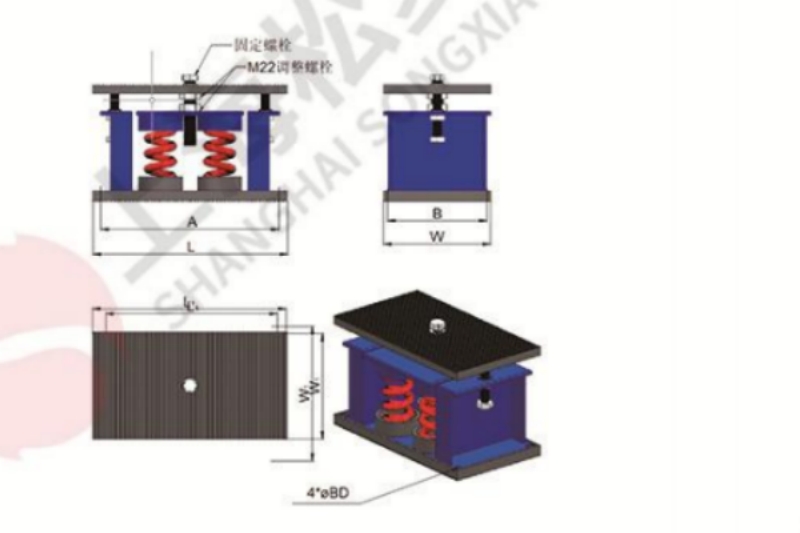 ZTF-4-400型可調式阻尼彈簧減震器