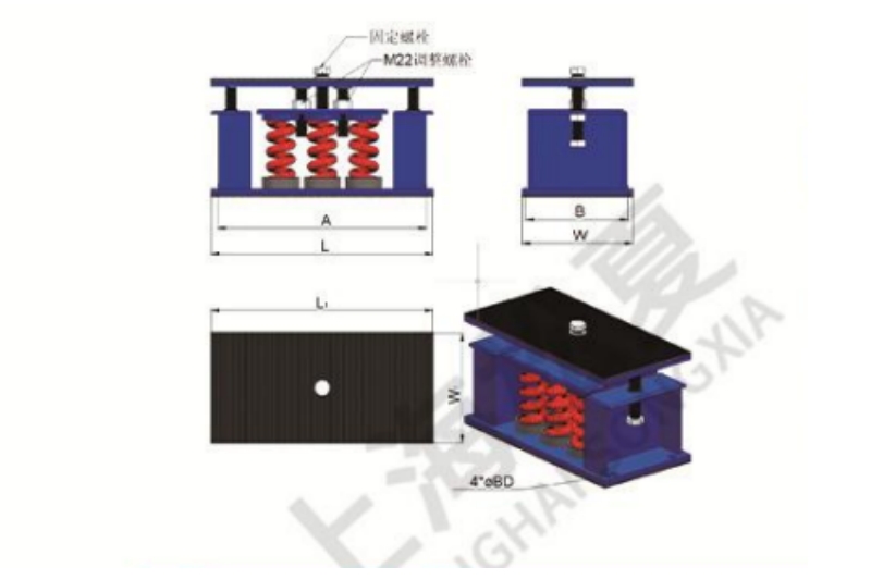 ZTF-6-3600型可調式阻尼彈簧減震器