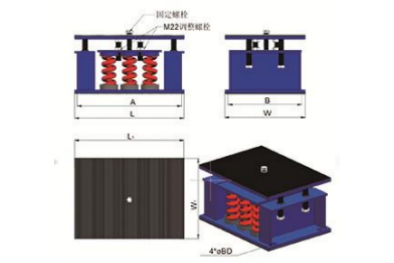 ZTF-9-4500型可調(diào)式阻尼彈簧減震器