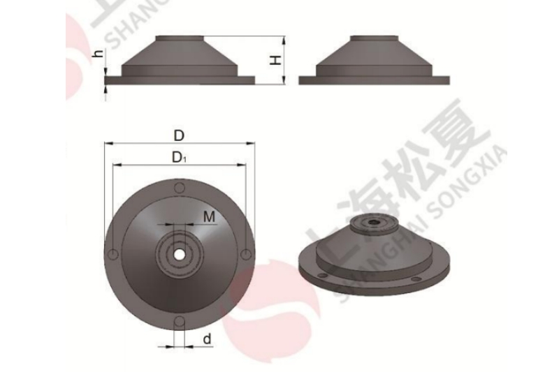 JSD-30型低頻復合橡膠減振器